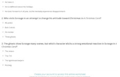 Quiz & Worksheet – Scrooge In A Christmas Carol | Study | A Christmas Carol Character Analysis Worksheets