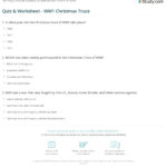 Quiz & Worksheet – Ww1 Christmas Truce | Study | A Christmas Truce Worksheets Answers