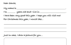 Santa'S On His Way Worksheet – A Letter To Santa – Super Simple | Super Teacher Worksheets Father Christmas