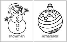 Simple Christmas Coloring Pages For Kids - The Artisan Life | Kindergarten Christmas Coloring Worksheets