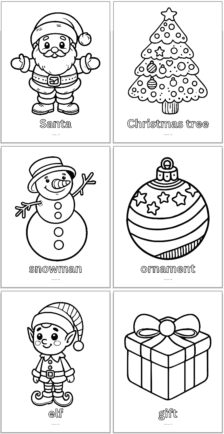 simple christmas coloring pages for kids the artisan life kindergarten christmas coloring worksheets Simple Christmas Coloring Pages For Kids - The Artisan Life | Kindergarten Christmas Coloring Worksheets