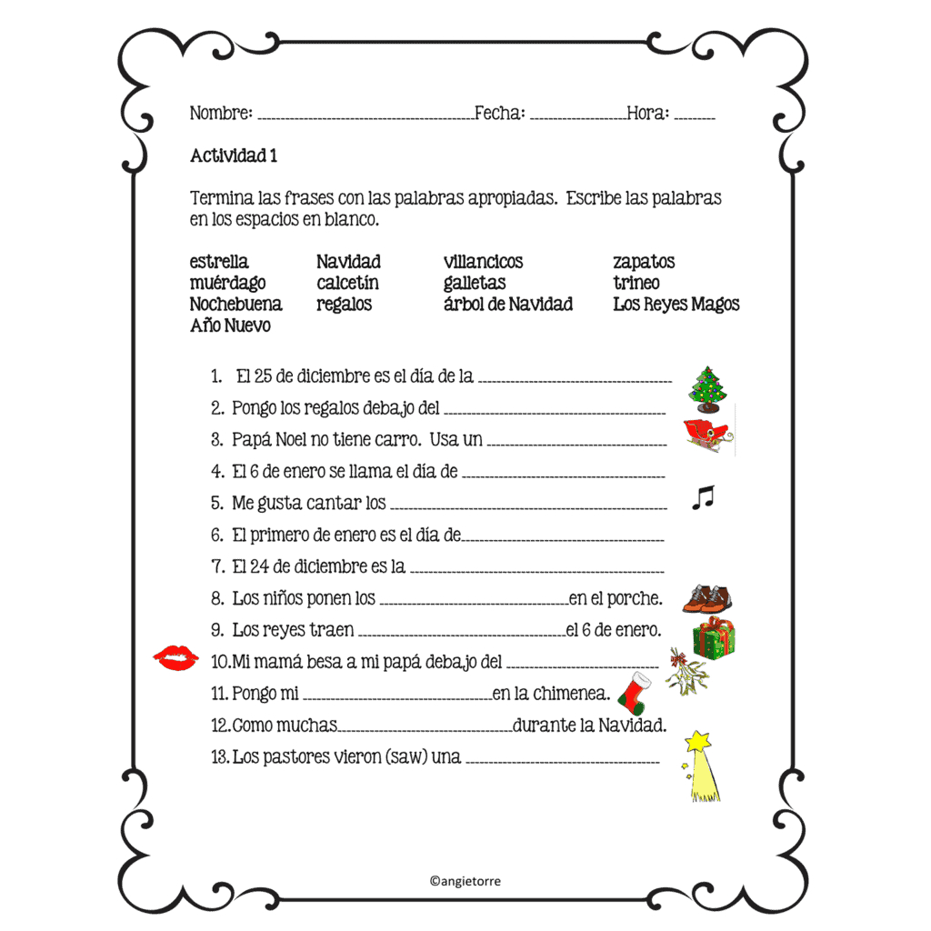 spanish christmas la navidad interactive notebook activities christmas in spanish speaking countries worksheets Spanish Christmas La Navidad Interactive Notebook Activities | Christmas in Spanish Speaking Countries Worksheets