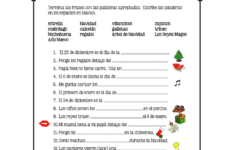 Christmas Worksheets in Spanish Christmas Worksheets in Spanish