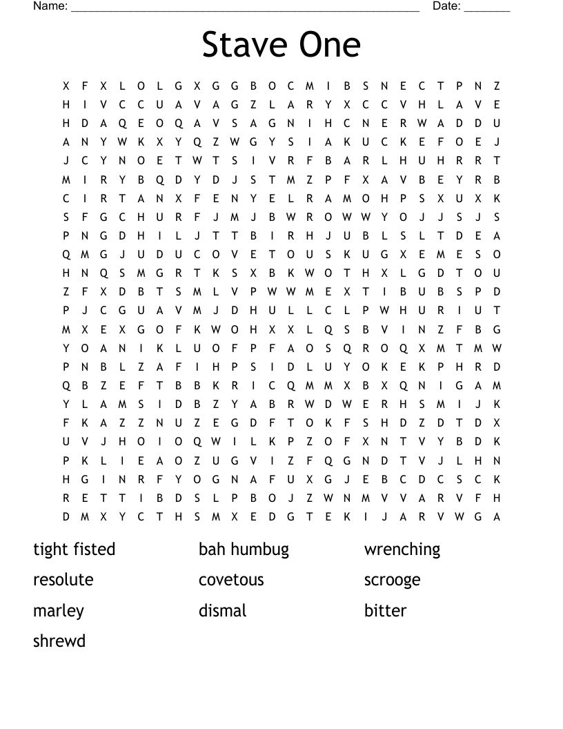 stave one word search wordmint a christmas carol vocabulary stave 1 worksheets Stave One Word Search - Wordmint | A Christmas Carol Vocabulary Stave 1 Worksheets