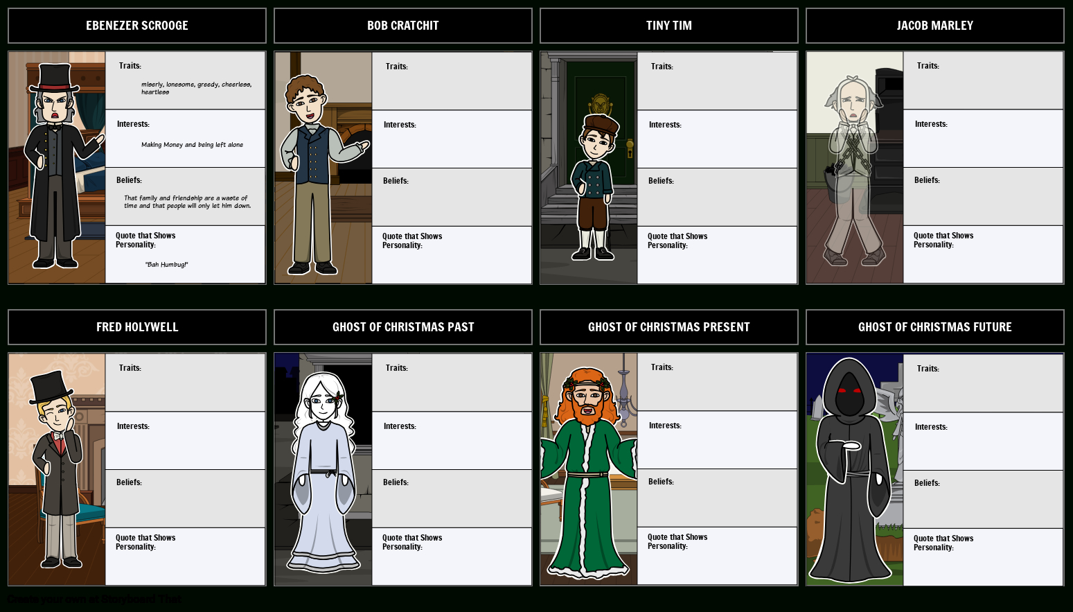 storyboard that a christmas carol character analysis a christmas carol character analysis worksheets Storyboard That: A Christmas Carol Character Analysis | A Christmas Carol Character Analysis Worksheets