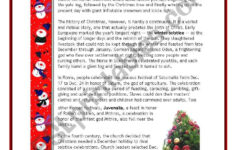 The History of Christmas Worksheets
