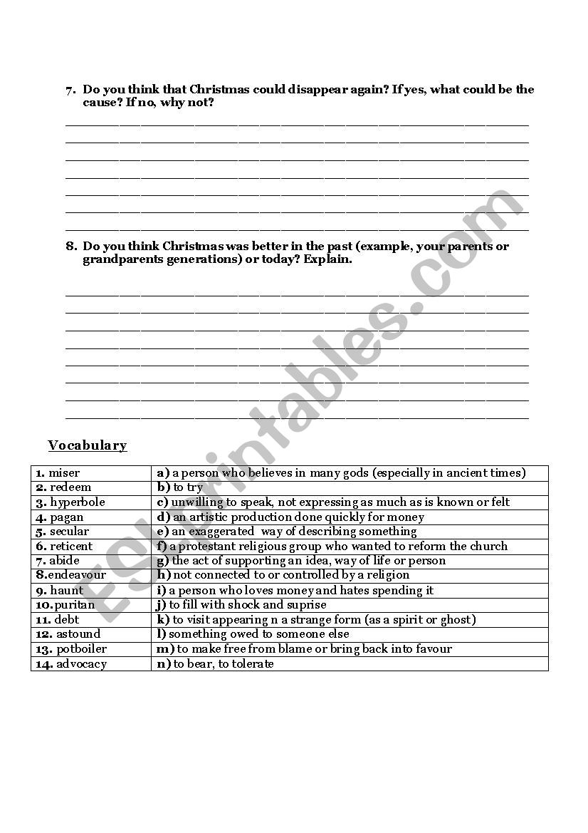 the man who invented christmas charles dickens esl worksheet the man who invented christmas worksheets 2 The Man Who Invented Christmas ( Charles Dickens) - Esl Worksheet | The Man Who Invented Christmas Worksheets