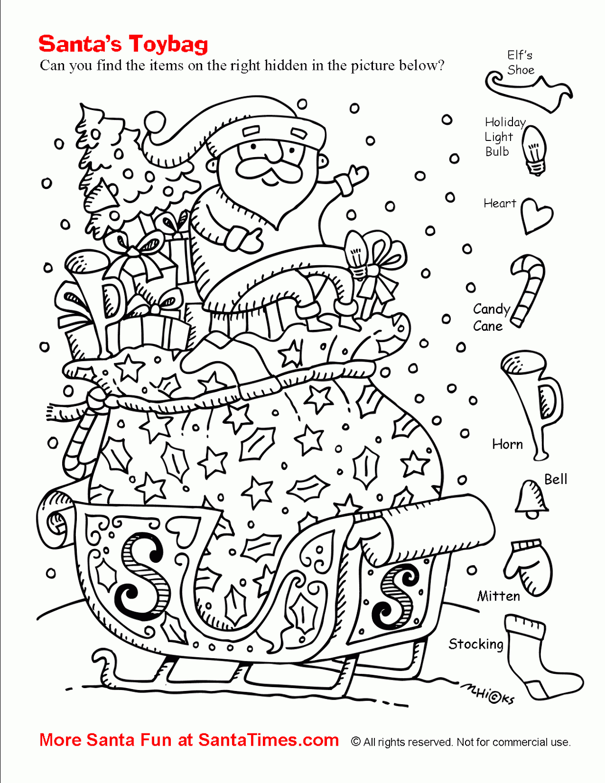 Tipss Und Vorlagen: Christmas Hidden Pictures - Worksheets Library | Christmas Picture Find Worksheets