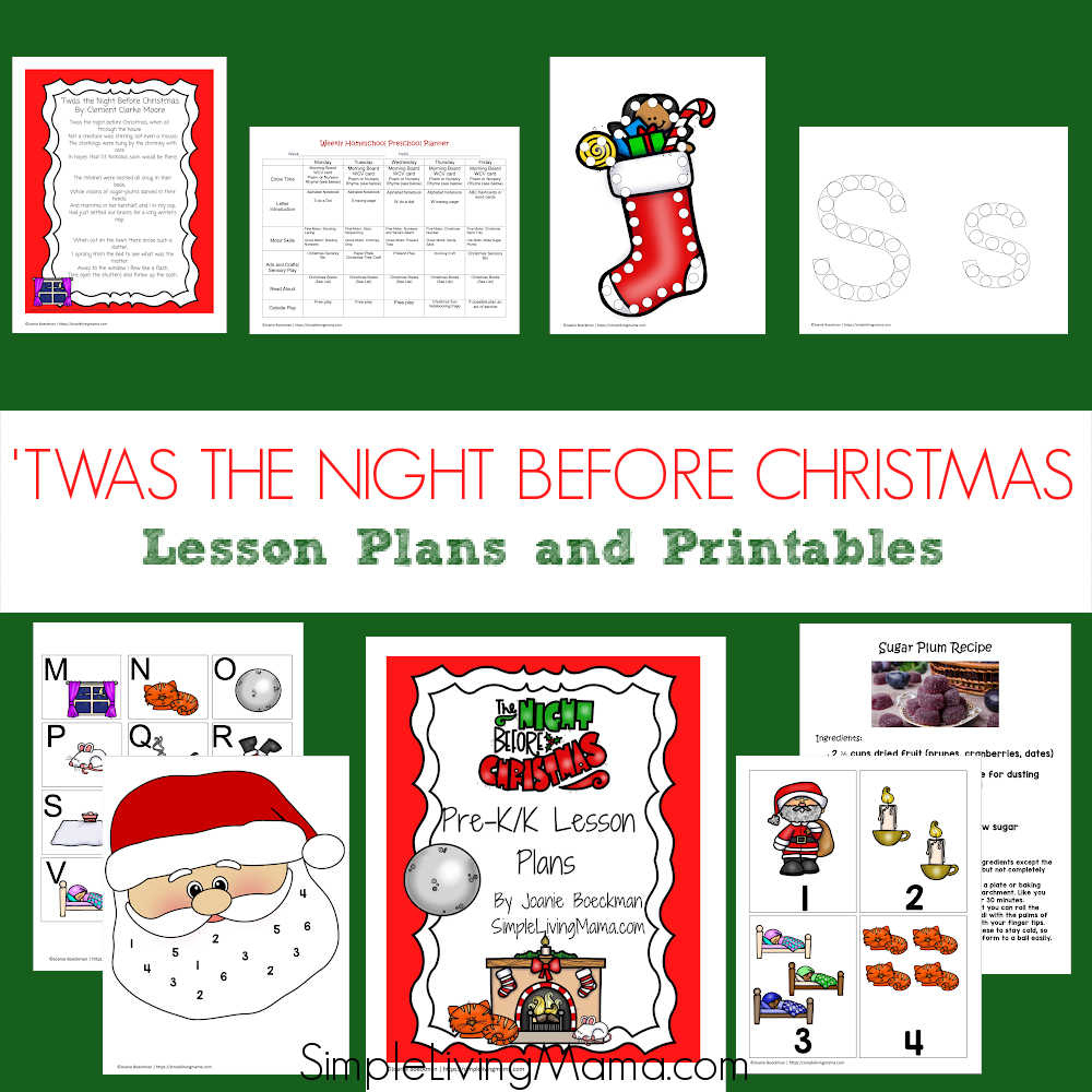 Twas The Night Before Christmas Activities For Kids - Simple | Twas The Night Before Christmas Worksheets