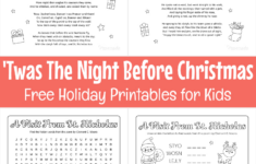 Twas The Night Before Christmas – Worksheets Library | Twas the Night Before Christmas Worksheets Free