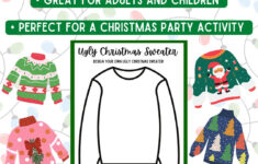 Ugly Christmas Sweater Activity – Etsy | Ugly Christmas Sweaters Beyond the Worksheets