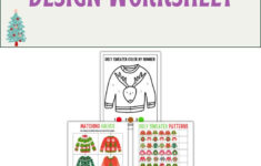 Ugly Christmas Sweater Worksheets Ugly Christmas Sweater Worksheets