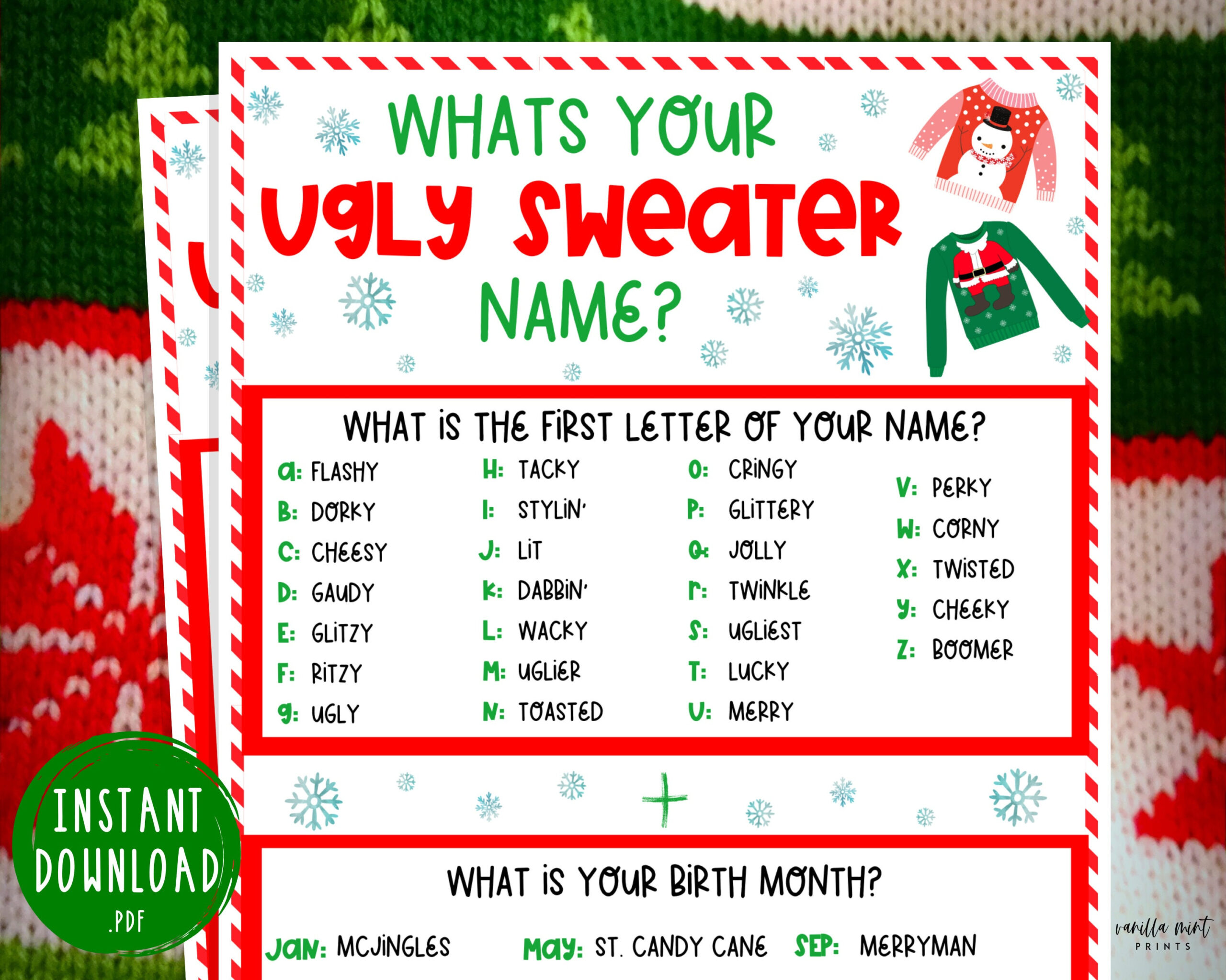 whats your ugly sweater name game find someone who christmas beyond the worksheets ugly christmas sweaters answer key scaled Whats Your Ugly Sweater Name Game | Find Someone Who Christmas | Beyond the Worksheets Ugly Christmas Sweaters Answer Key
