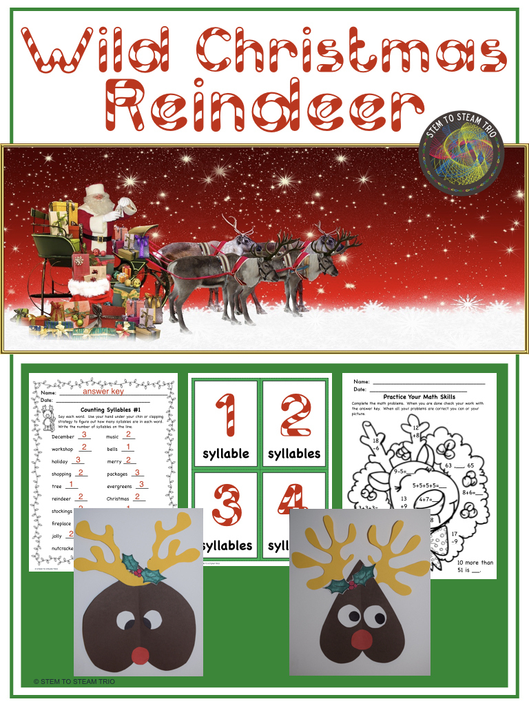 wild christmas reindeer activity pack classful the wild christmas reindeer worksheets Wild Christmas Reindeer Activity Pack - Classful | The Wild Christmas Reindeer Worksheets