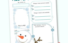 Free Printable All About Me Christmas Worksheets Free Printable All About Me Christmas Worksheets