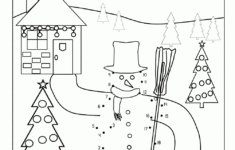 Winter Dot To Dot | Christmas Dot To Dot Worksheets