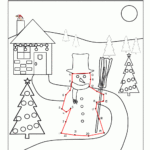 Winter Dot To Dot | Dot To Dot Christmas Worksheets
