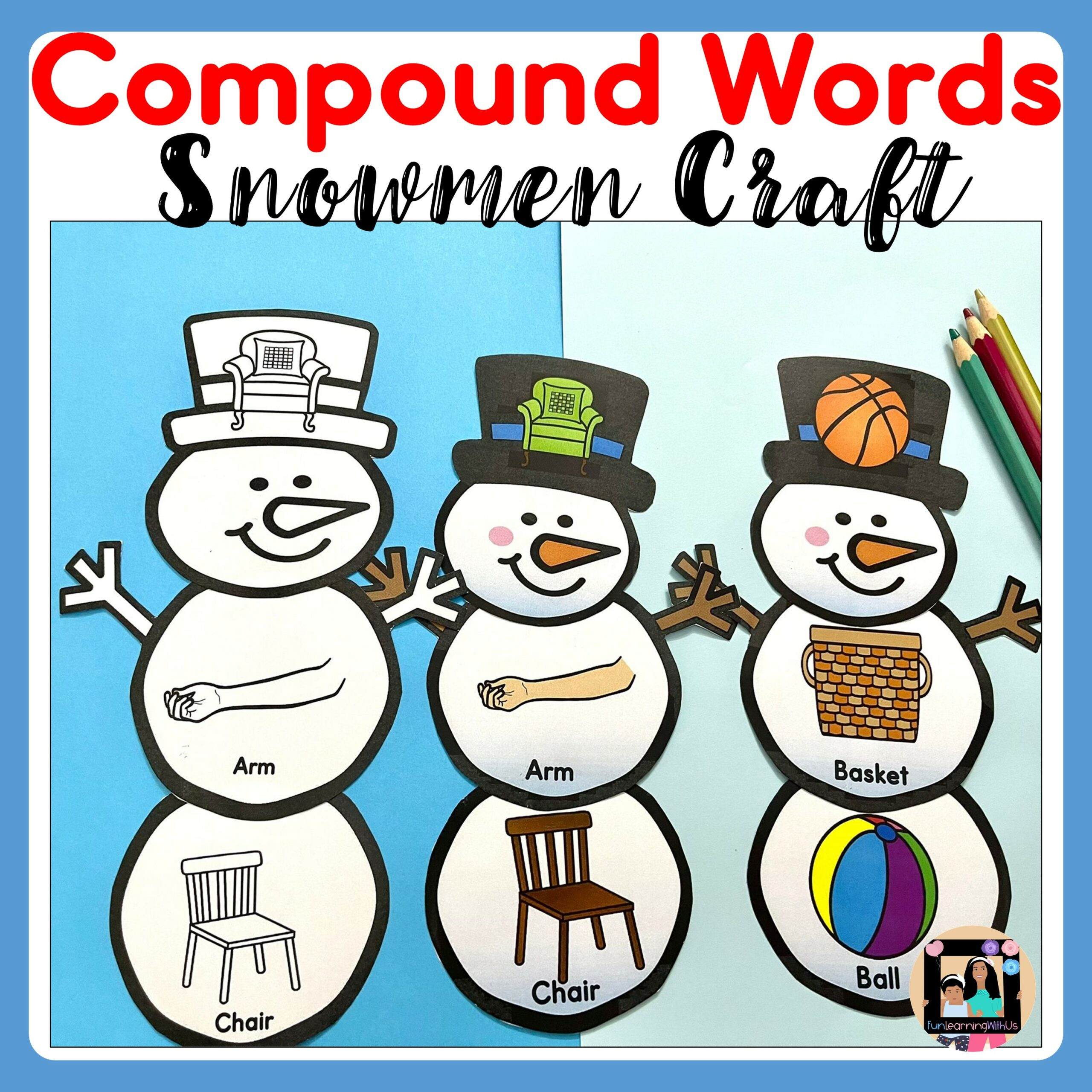 winter snowman compound words activity madeteachers christmas compound words worksheets Winter Snowman Compound Words Activity | Madeteachers | Christmas Compound Words Worksheets
