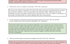 Wwi Essay Notes: The 1914 Christmas Truce Explained - Studocu | Answer Key The World War 1 Christmas Truce Worksheets Answers