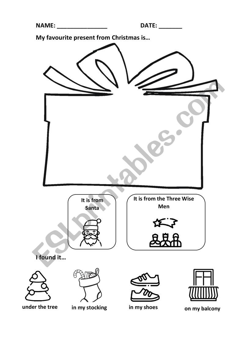 xmas favourite present esl worksheetraquellera my favourite christmas present worksheets Xmas Favourite Present - Esl Worksheetraquellera | My Favourite Christmas Present Worksheets
